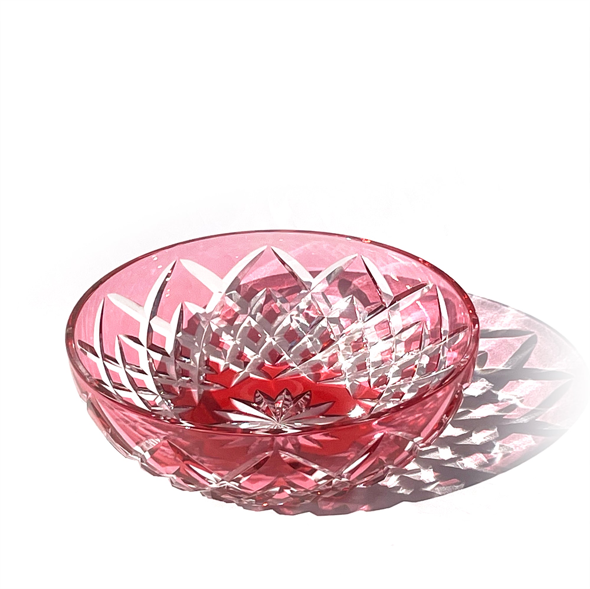 超希少品☆江戸切子 木村泰典 猪口 金赤（切子 江戸切子 薩摩切子） 超