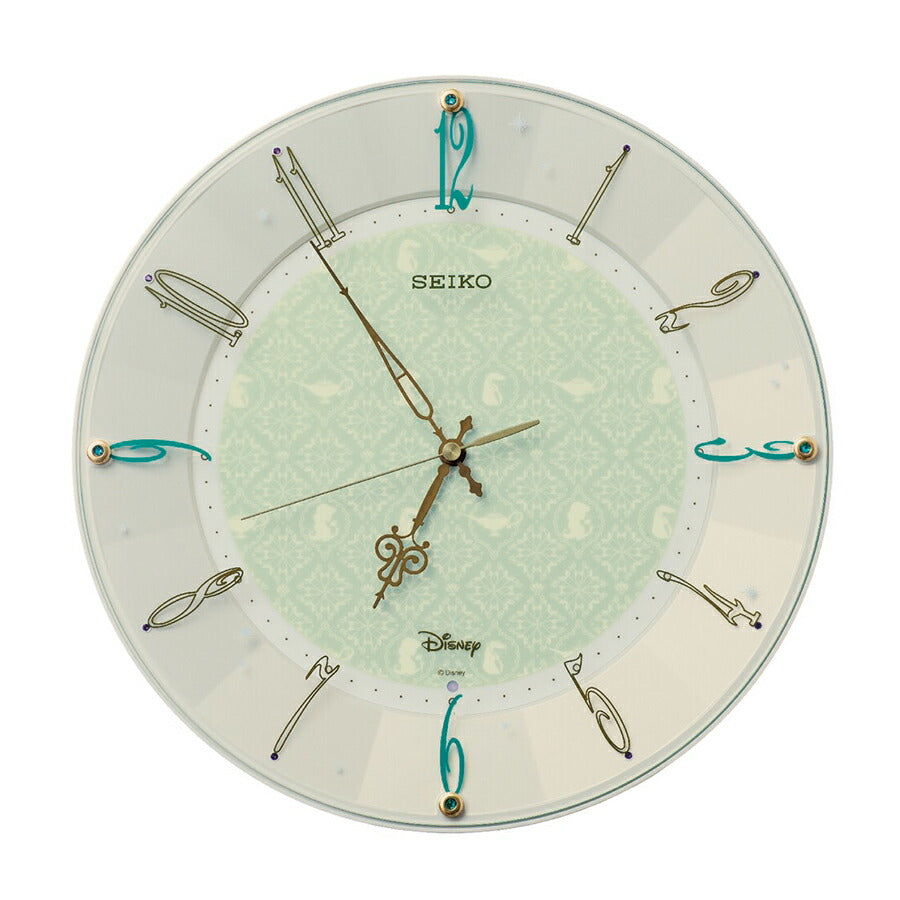 セイコー クロック 大人ディズニー アラジン 電波 掛け時計 FS512C