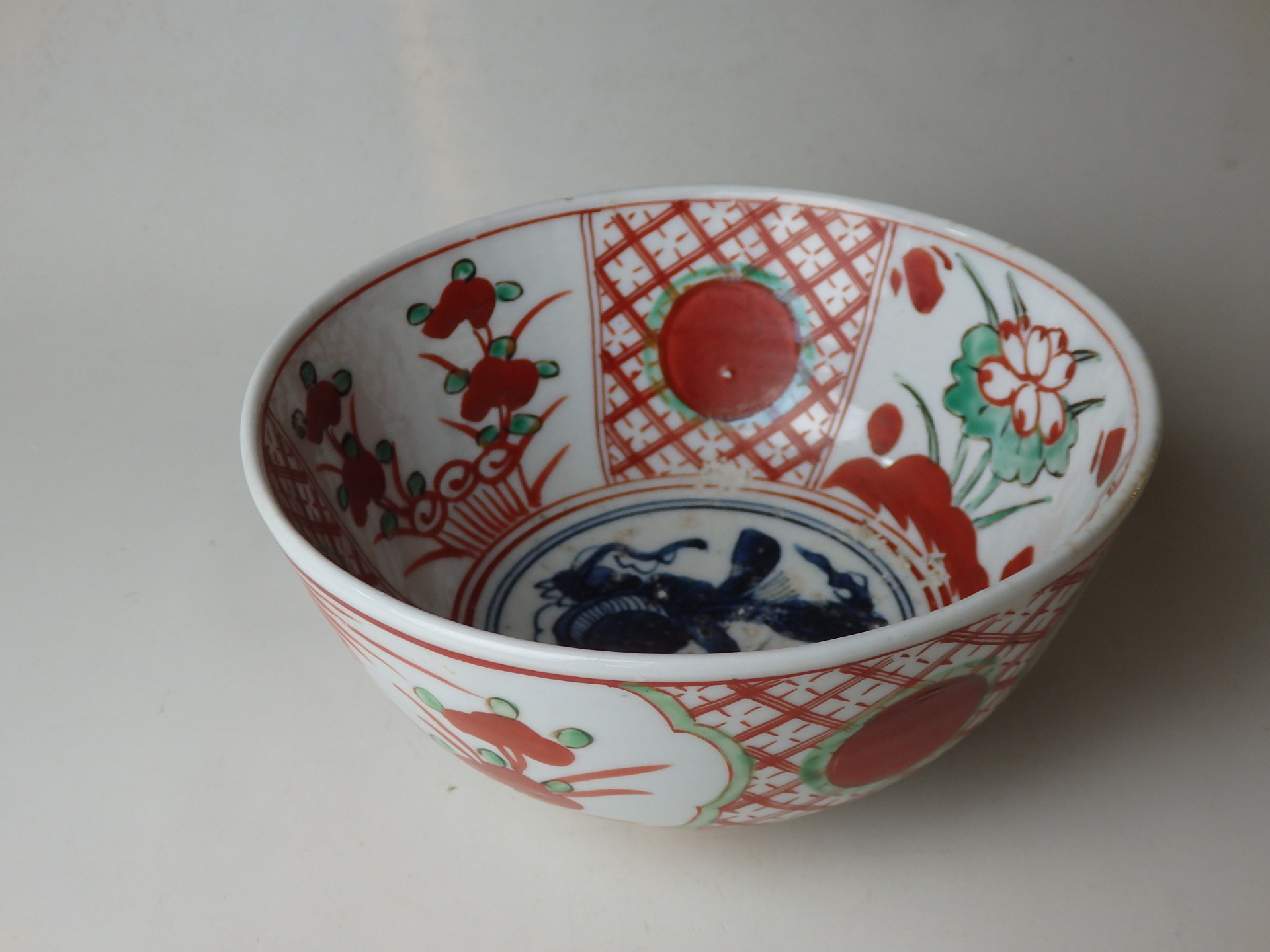 中国古陶磁器 明しょう洲窯赤絵大皿 口径42cm 参考品 付属なし / 古