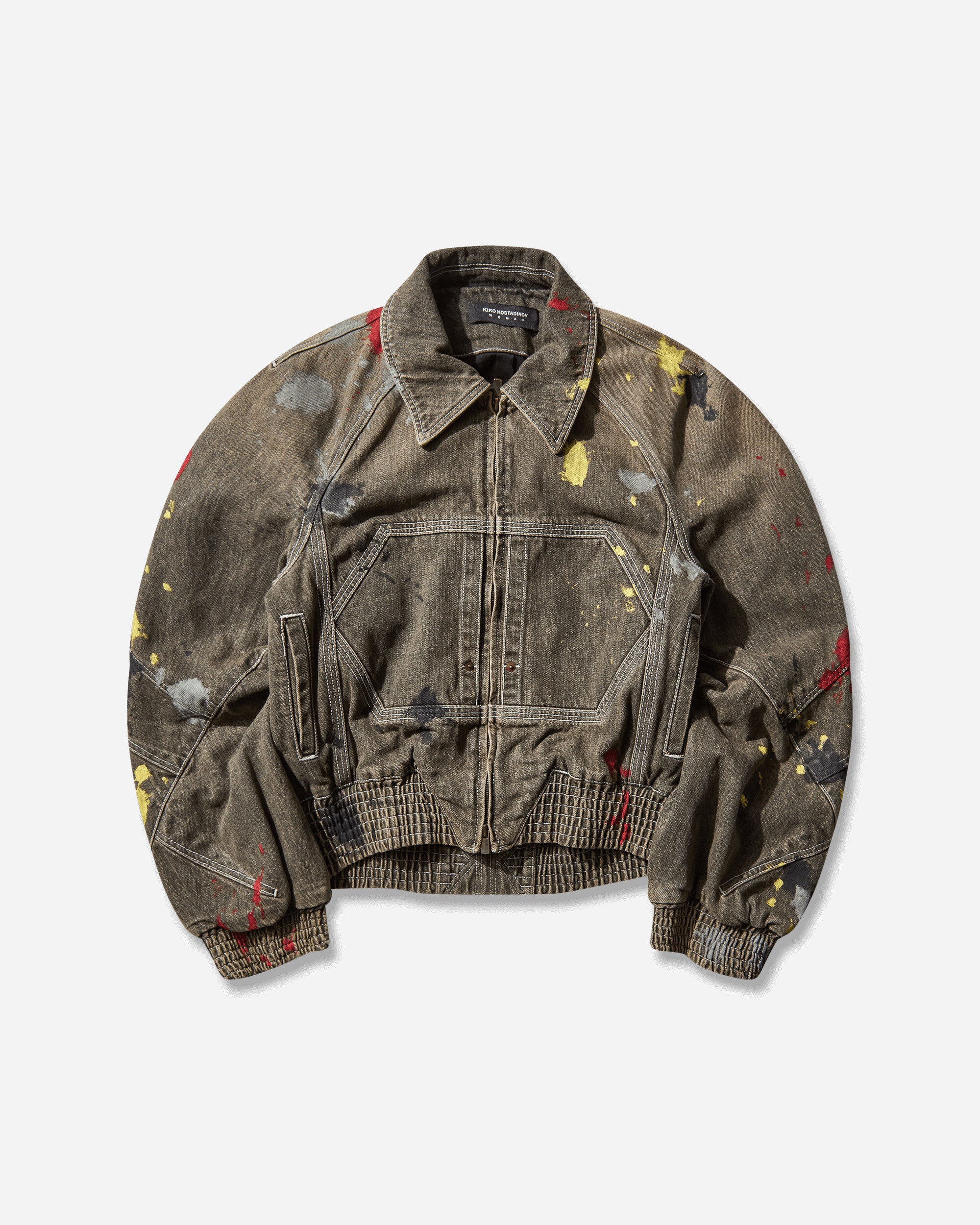 Women's K Painted Bomber Jacket Washed Brown – Slam Jam® KIKO