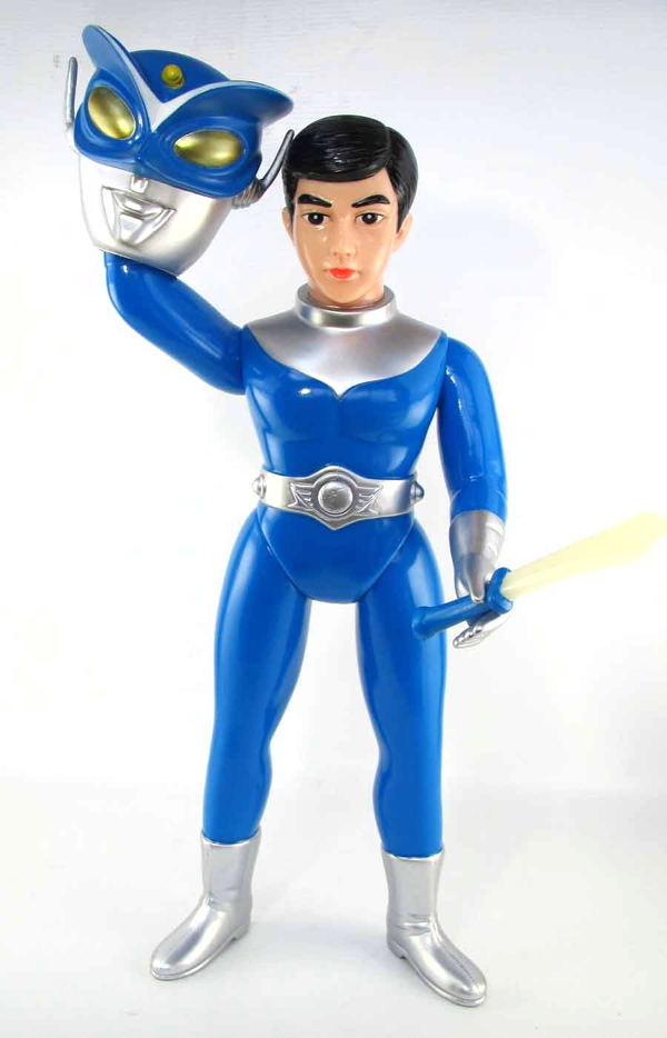 墓場の画廊限定 ブルマァク レッドマン ソフビ (青) マルサン 中野