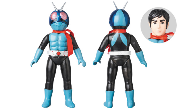 本郷猛ヘッド】東映レトロソフビコレクション 仮面ライダー旧1号 面