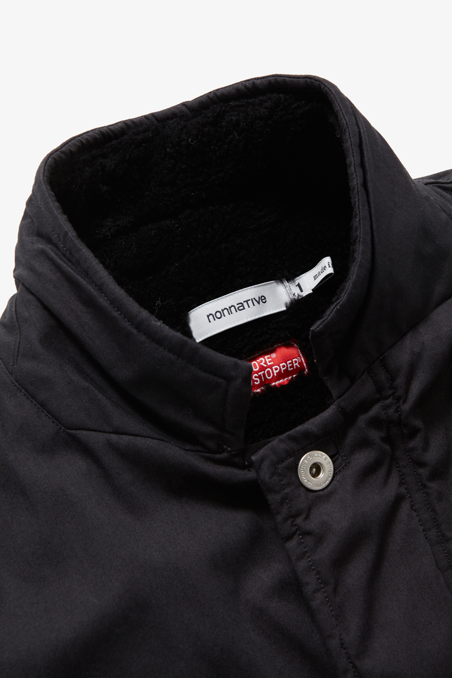 FARMER BOA JACKET COTTON ARMY CLOTH WITH “WINDSTOPPER_” 2L SOLID