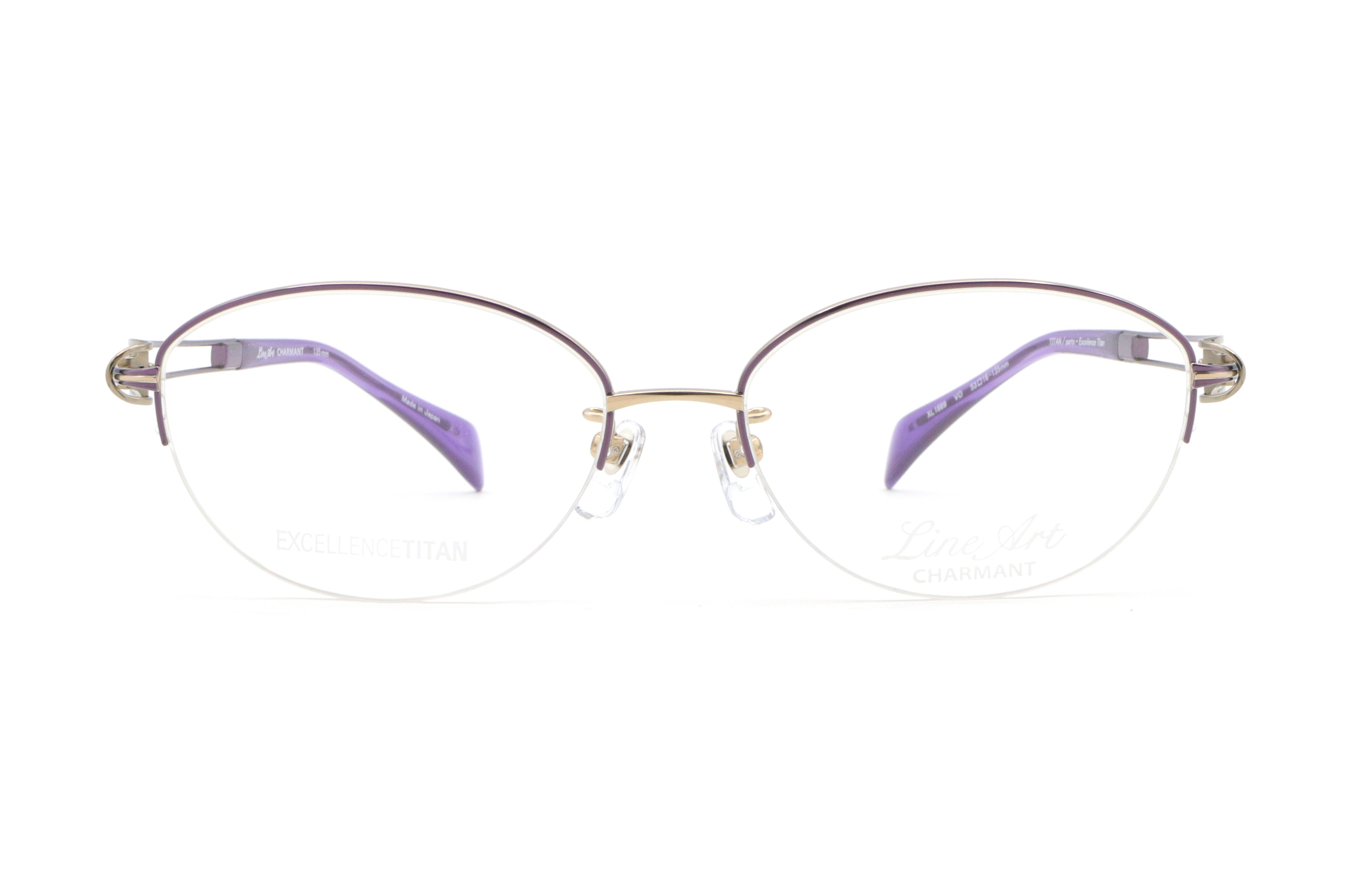 Line Art(ラインアート) XL 1689-VOバイオレット(53) – 武田メガネ