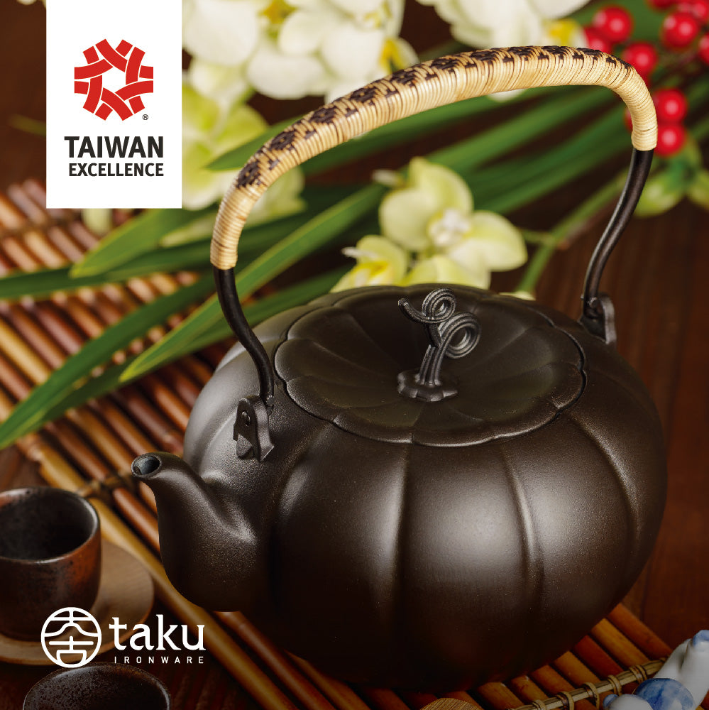 taku きんぎょく満堂 鉄瓶 1.6L かぼちゃ型 ケトル ポット 茶器 IH対応