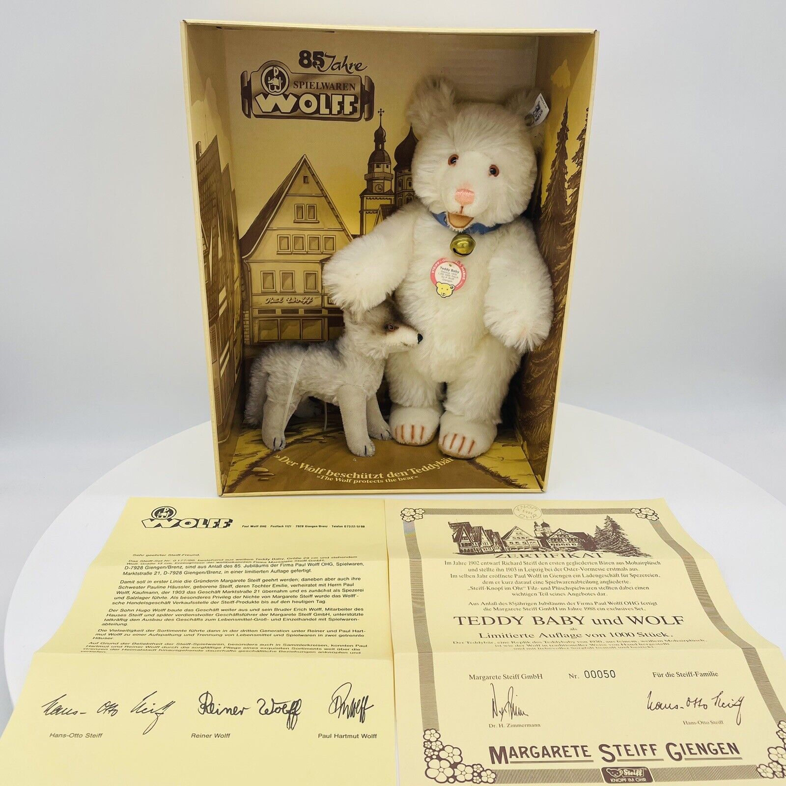 Steiff Mini Teddy Baby 6cm 1930年のレプリカ B シュタイフ キーホルダー