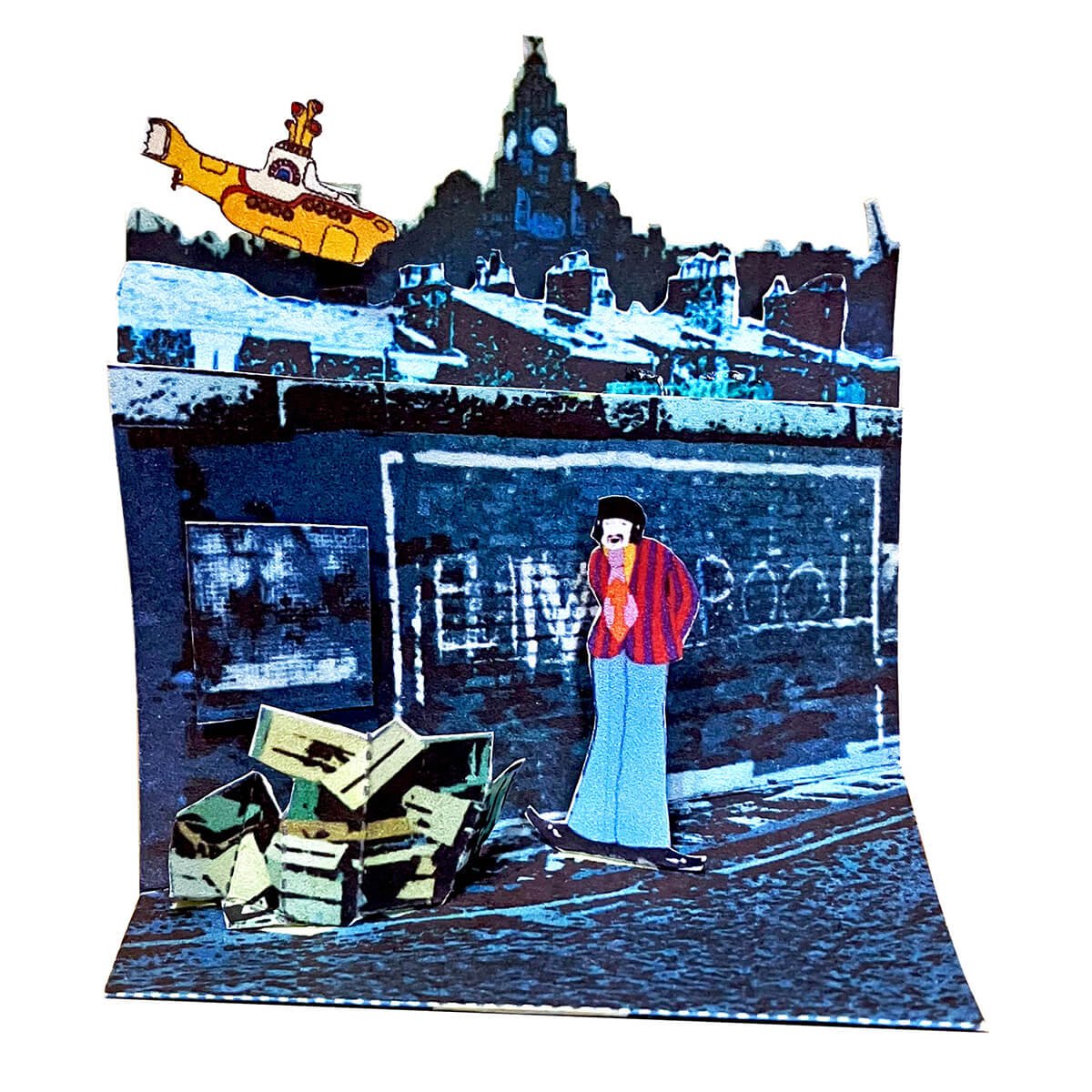 ビートルズ ペーパージオラマ（立版古）「アビイ・ロード」 BEATLES