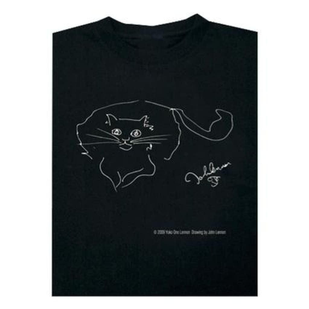 ジョン・レノン Tシャツ 「キャット - ねこ」 John Lennon 公式 グッズ