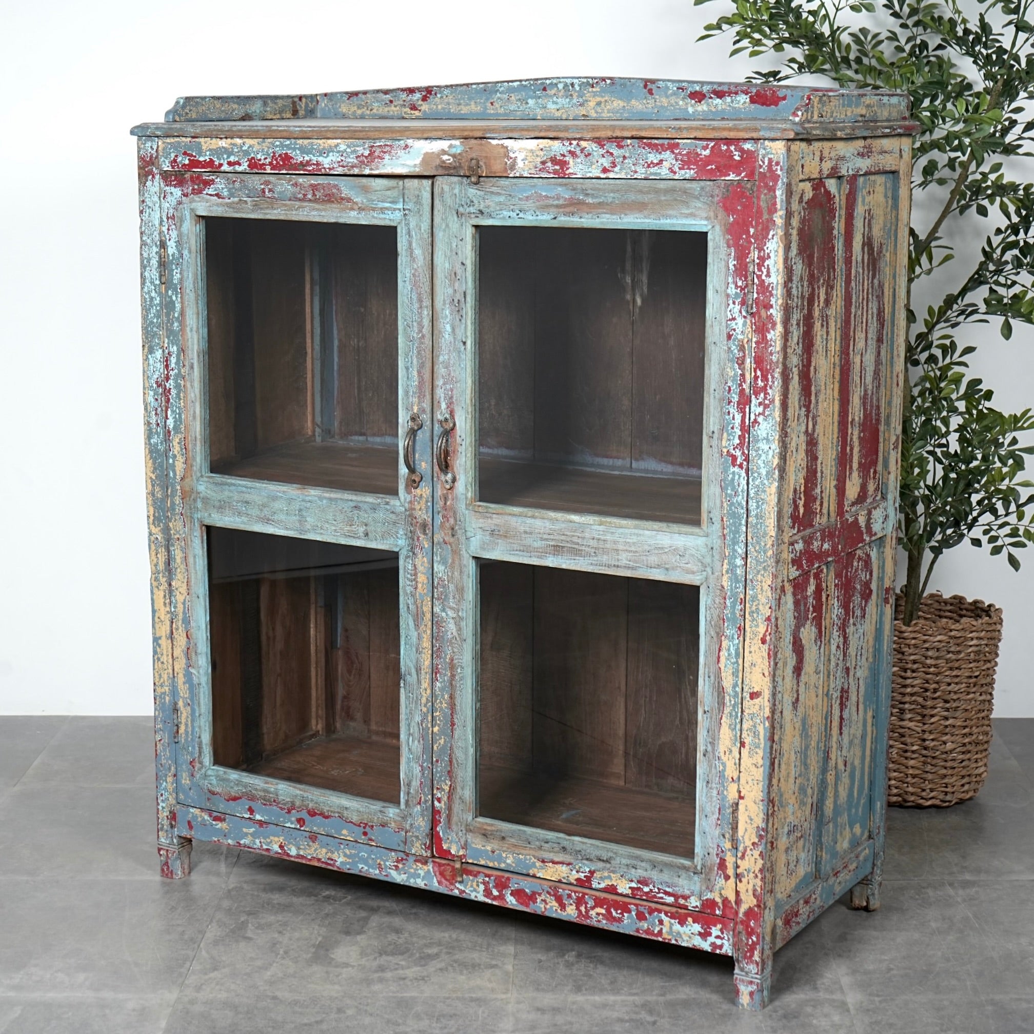 インドヴィンテージ ガラスキャビネット – TIME HYPE