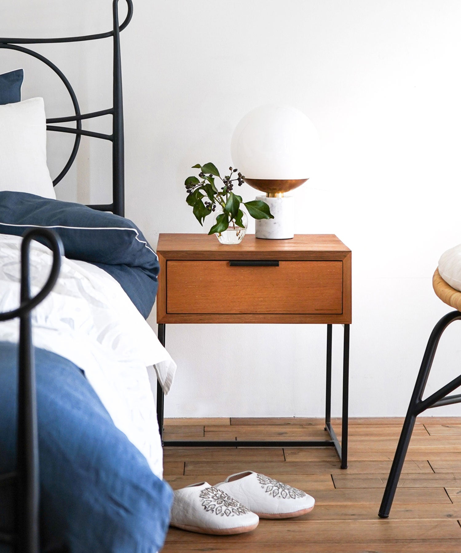 ビンテージ ドロワーサイドテーブル ドロワーベッドサイドテーブル