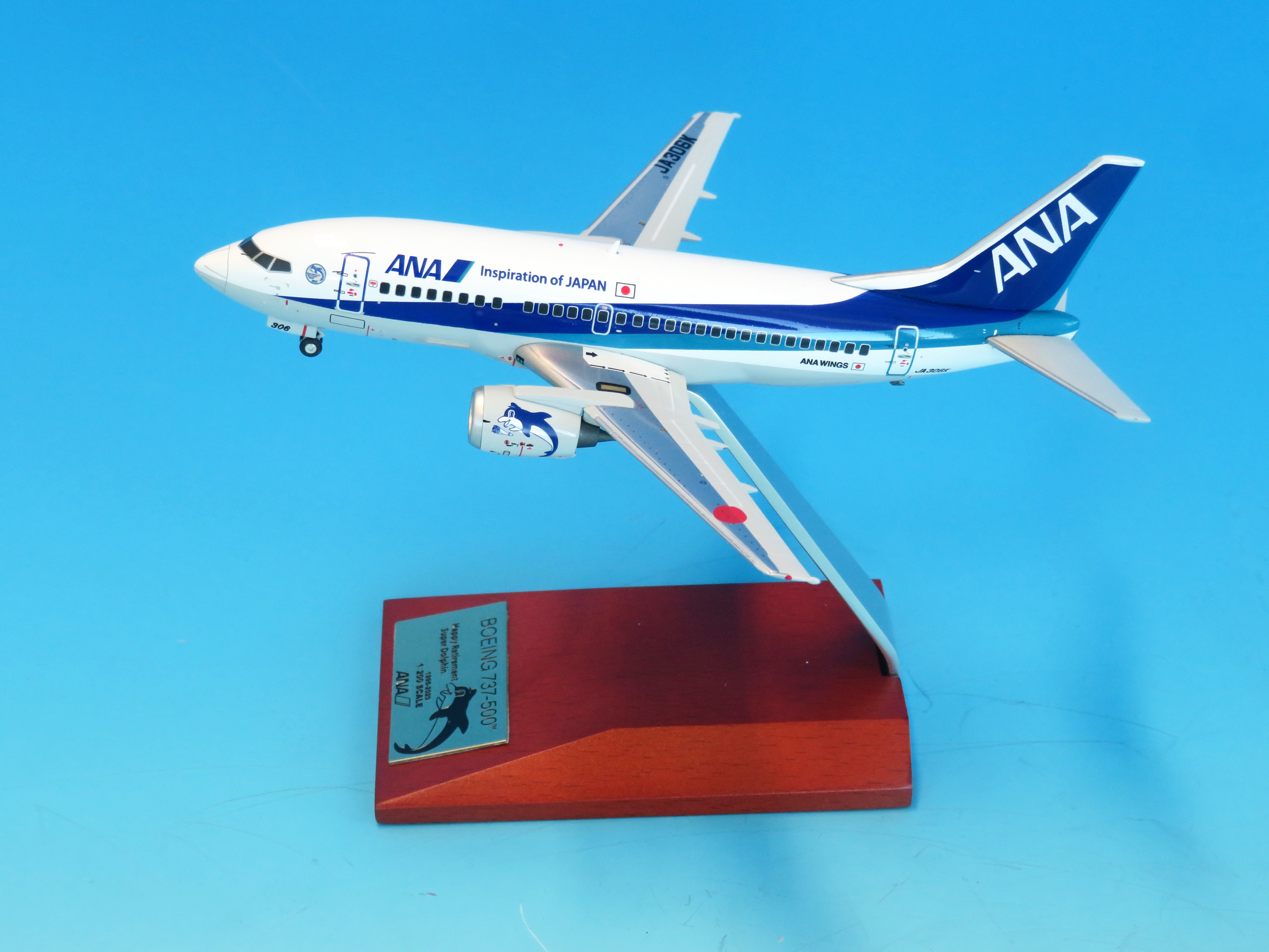 稀少】ANA B727−200 1/100 ラストフライト 稀少】ANA B727−200 1/100
