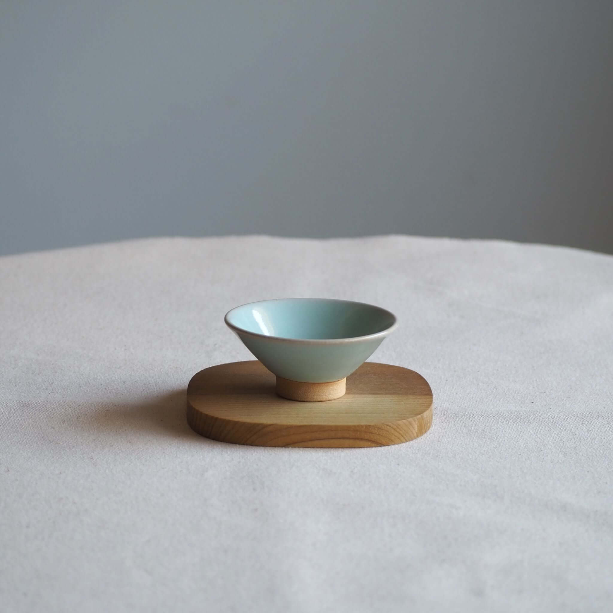 煎茶道具 青磁 龍唐草紋 硯屏 松本石亭 共箱 京焼 文房具 書 陶芸 中国