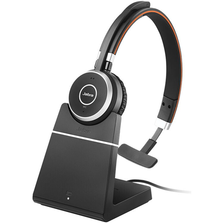 Jabra Evolve 65 SE Mono USB-A With Charging Stand (UC) - MPN: 6593-833