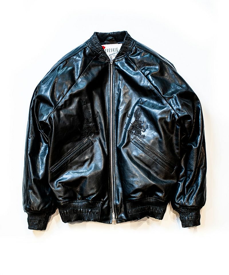 予約商品2022aw] SEVESKIG/セブシグ/ Japan Cow Leather Ska-Jacket
