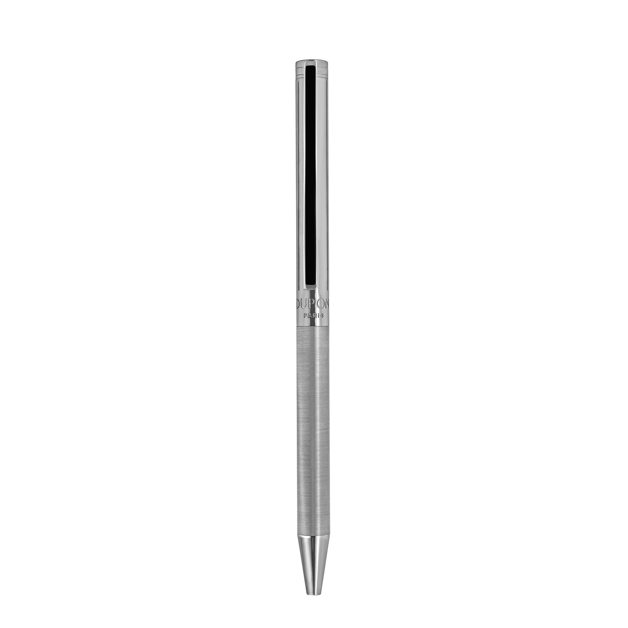 Classique brushed silver ballpoint pen. Luxury writing instrument