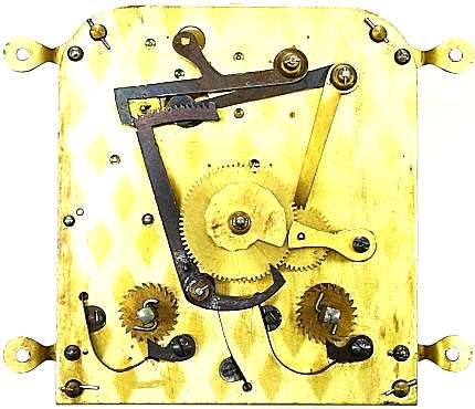 □アンティーク置時計修理 EMPIRE（英国）8日巻き 振り子時計