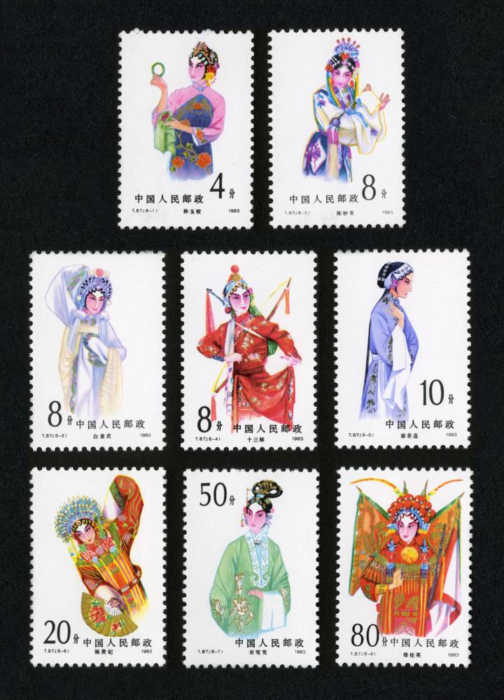 中国人民郵政 1983年切手 T87、6枚セット