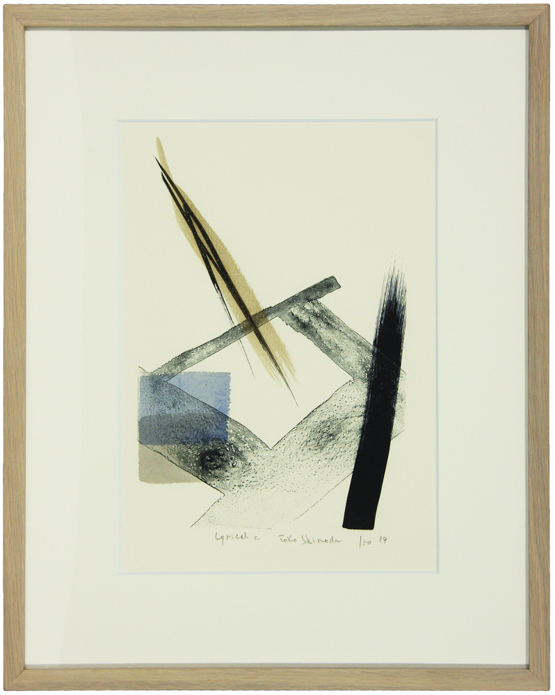 Toko Shinoda リトグラフ Lyrical B 20/50篠田桃紅