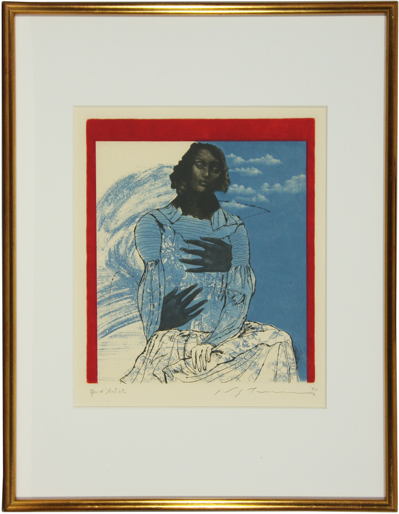 天女乱舞 池田満寿夫(Masuo Ikeda)1988年制作 六曲一双屏風 天女乱舞