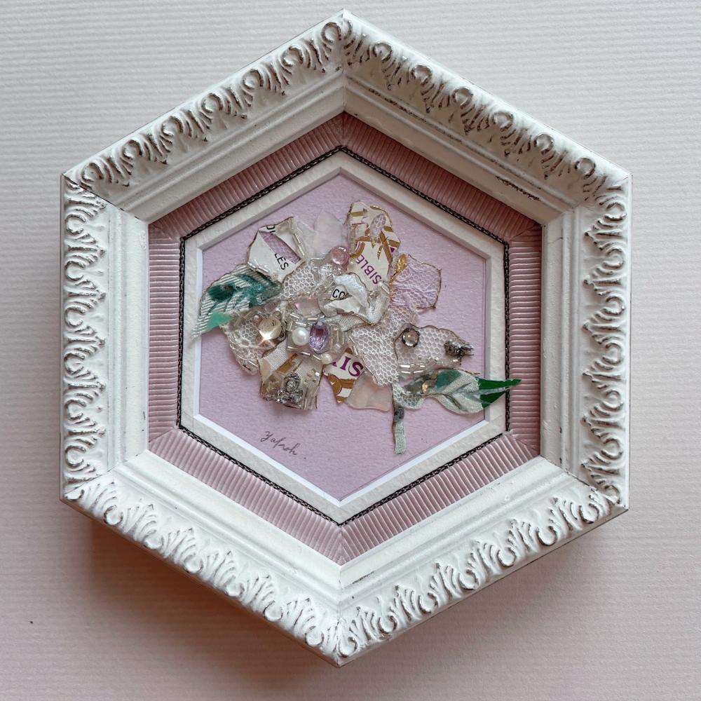 シャドーBOX 完成品 キムジャコブクレマチス 【公式通販】