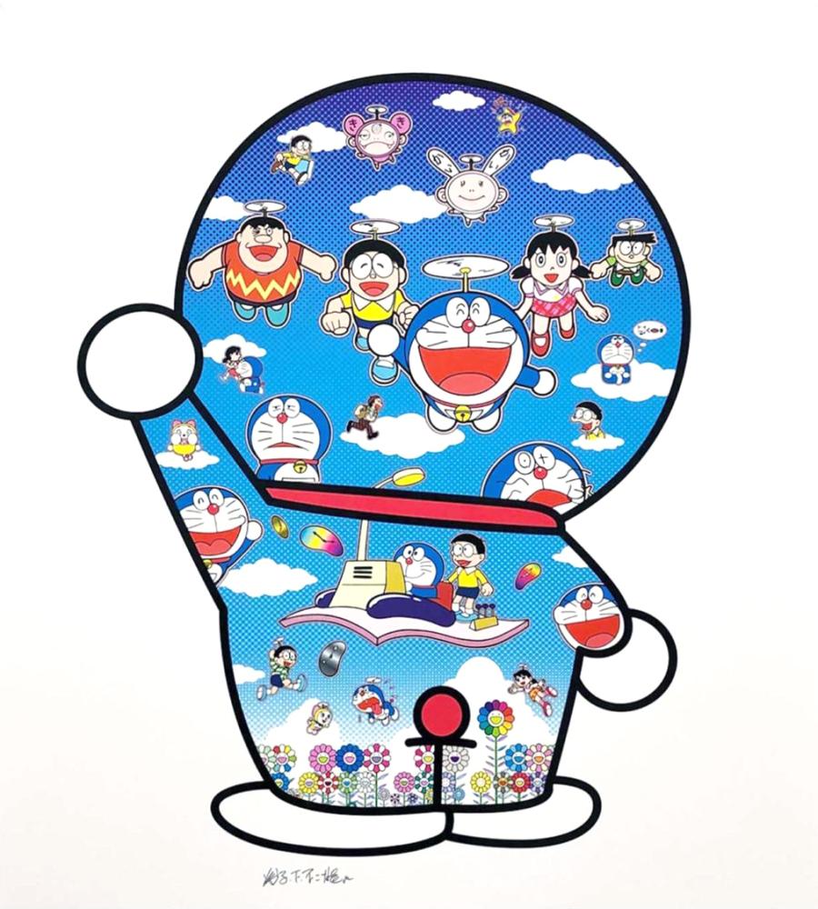 青空の下のドラえもん達Doraemon and Friends Under the Blue Sky|村上