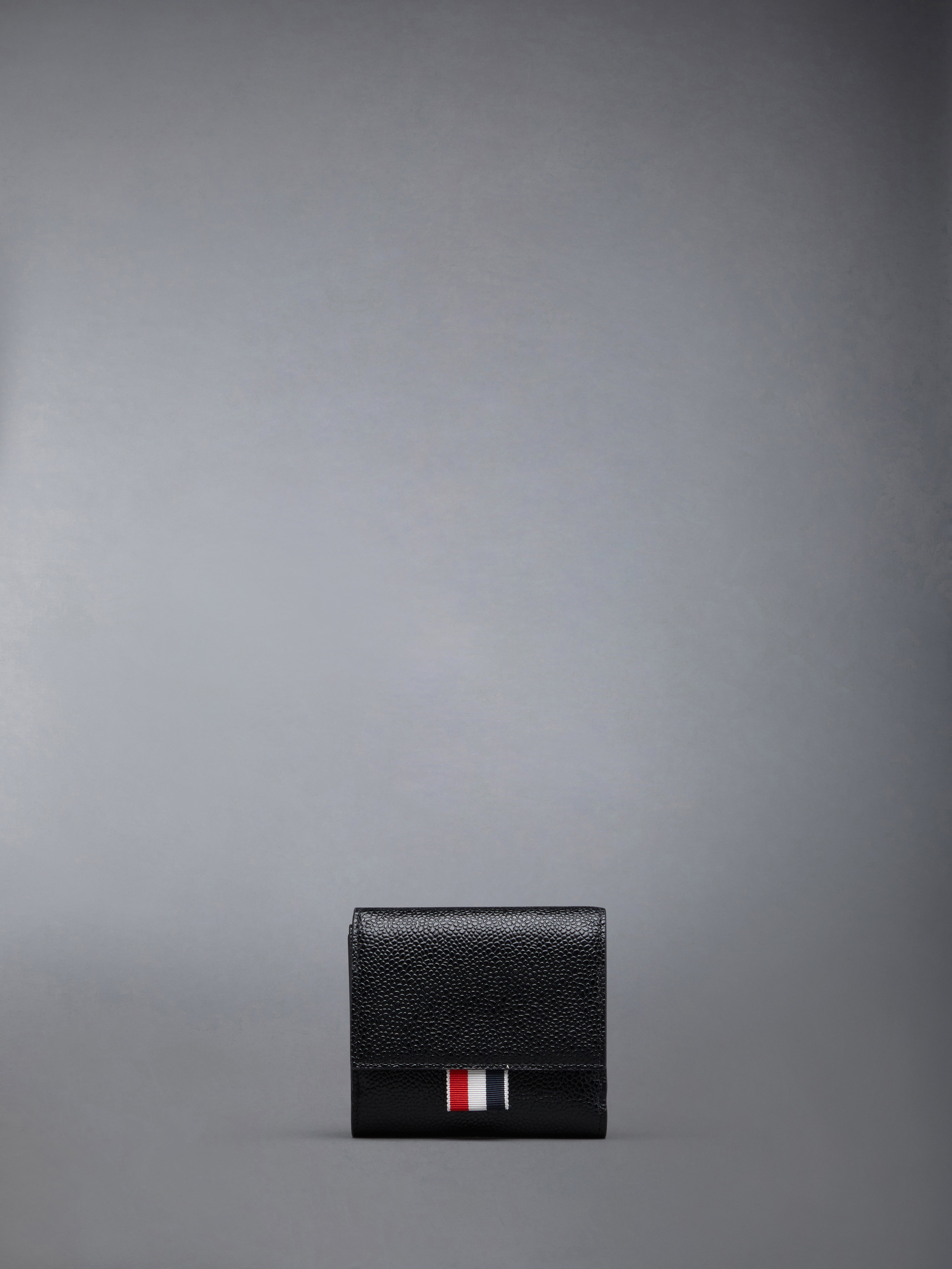 PEBBLE GRAIN COIN COMPARTMENT SMALL PURSE | Thom Browne