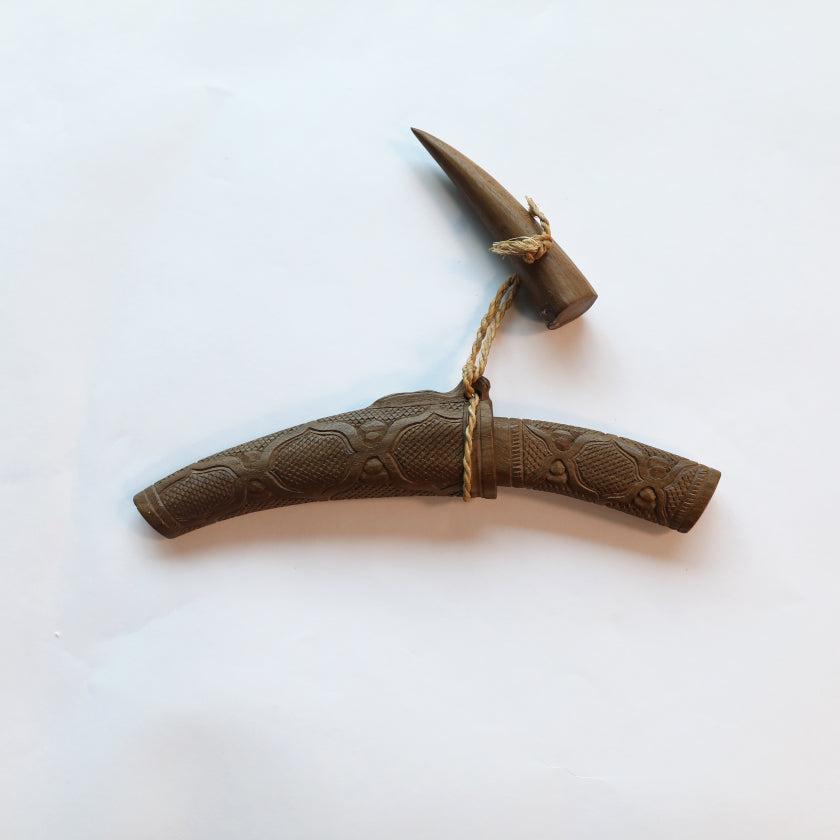 北海道 アイヌ マキリ風 民具 ペーパーナイフ 1969年 全長29.5cm 阿寒