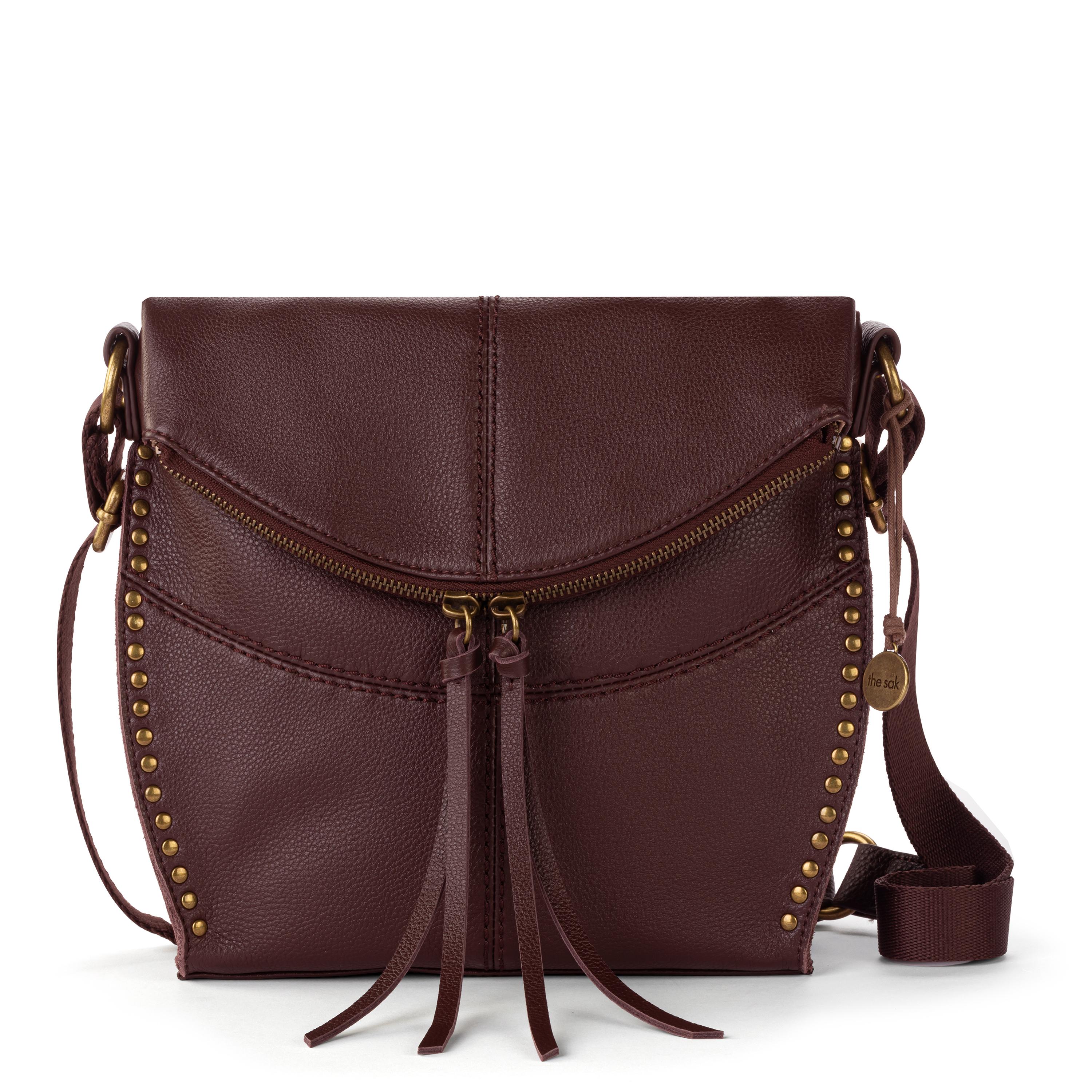 Silverlake Flap Crossbody - Leather - Mahogany – The Sak