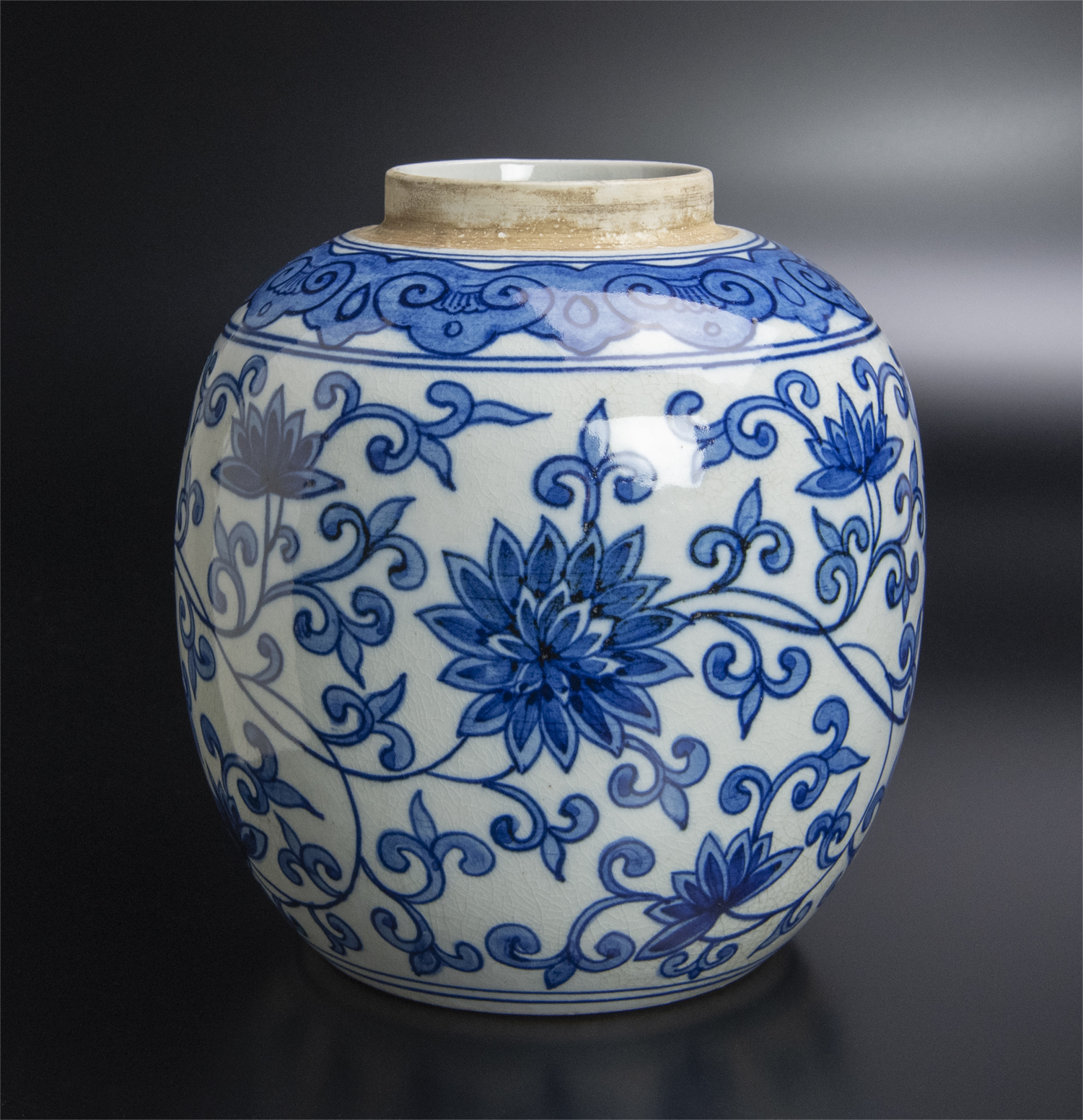 中国美術 瑠璃釉 金彩 纏枝蓮花紋 蓋碗 五件 旧家蔵出 中国美術 瑠璃釉