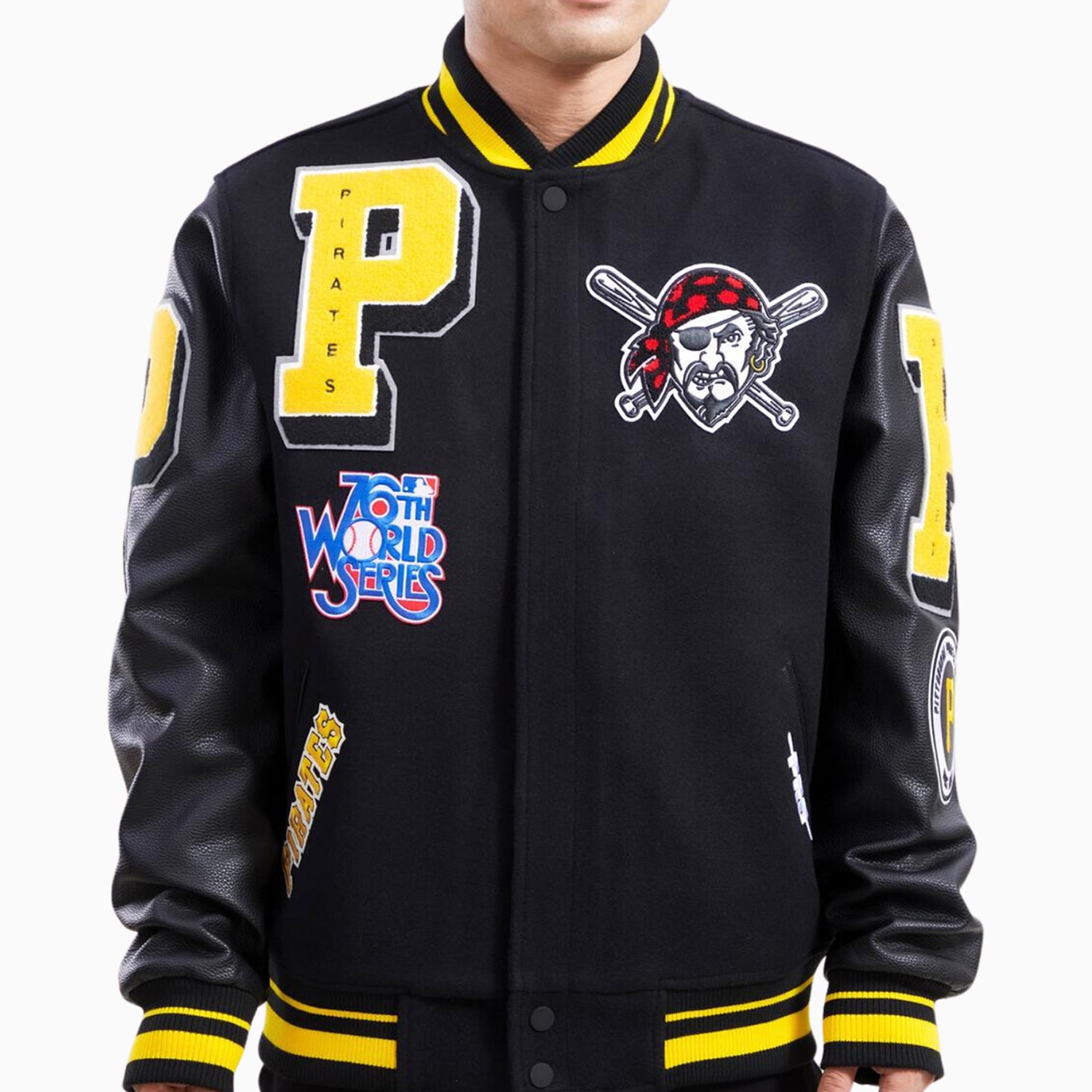 Pro Standard Men's Pittsburgh Pirates Logo Varsity Jacket