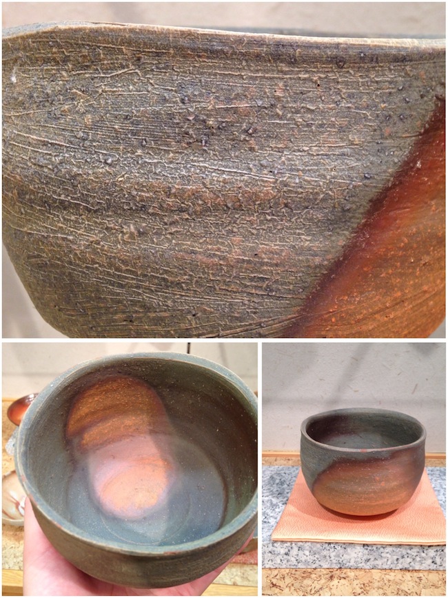 備前焼 小西陶古 作 茶碗 共箱 茶器 抹茶碗 美品 です。 備前焼 小西陶