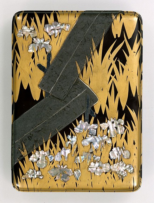 時代 光琳 蒔絵 硯箱 螺鈿細工 Amazon.co.jp: 尾形光琳 八橋蒔絵螺鈿