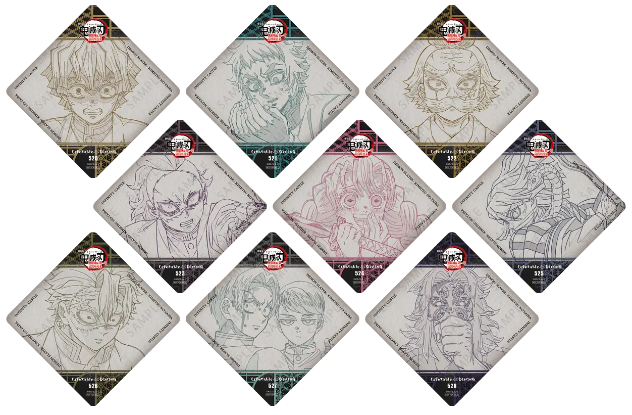 鬼滅の刃☆ufotableダイニング☆限定コースター20枚セット アニメ「鬼滅