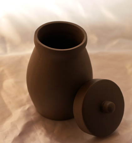 正統宜興紫砂（四大美女）の手作り茶缶