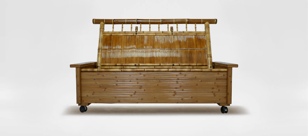 取りに来れる方限定！梅里竹芸の健康長椅子！