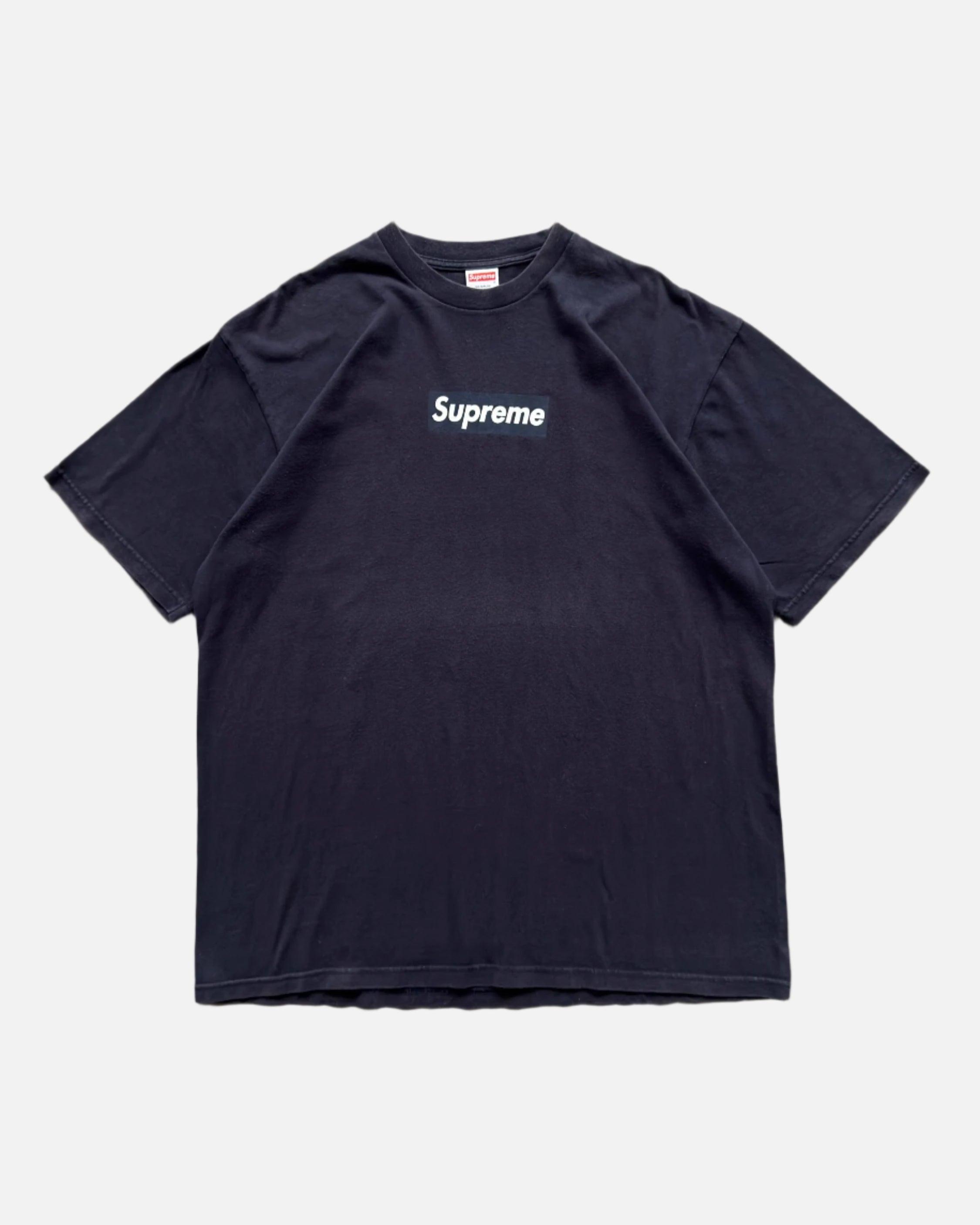 Vintage Supreme Box Logo Tee - Dark Navy | UNMARKET