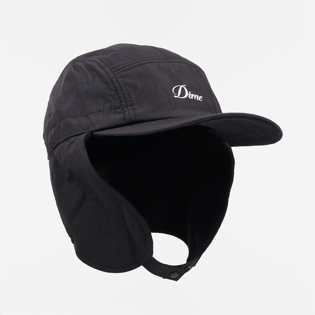 Dime Cursive Earflap Cap - Black – Urban Industry