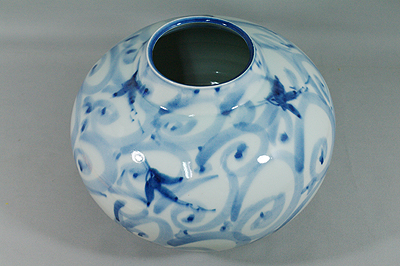 吉川修身作 古染 壷 【器道楽】