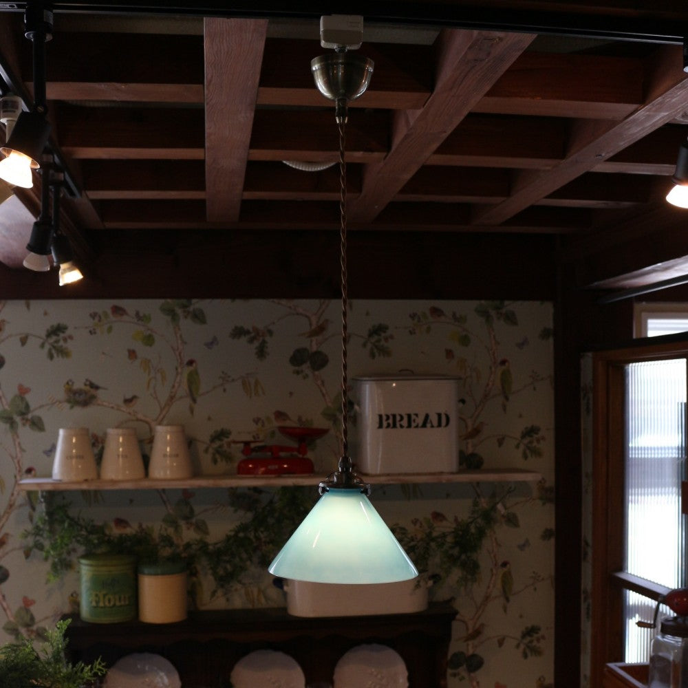 プラグつきpetitバブルガラスペンダントランプグリーン系オーダー