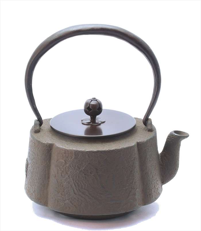 鉄瓶 京鉄瓶 木瓜山水 平安松寿堂