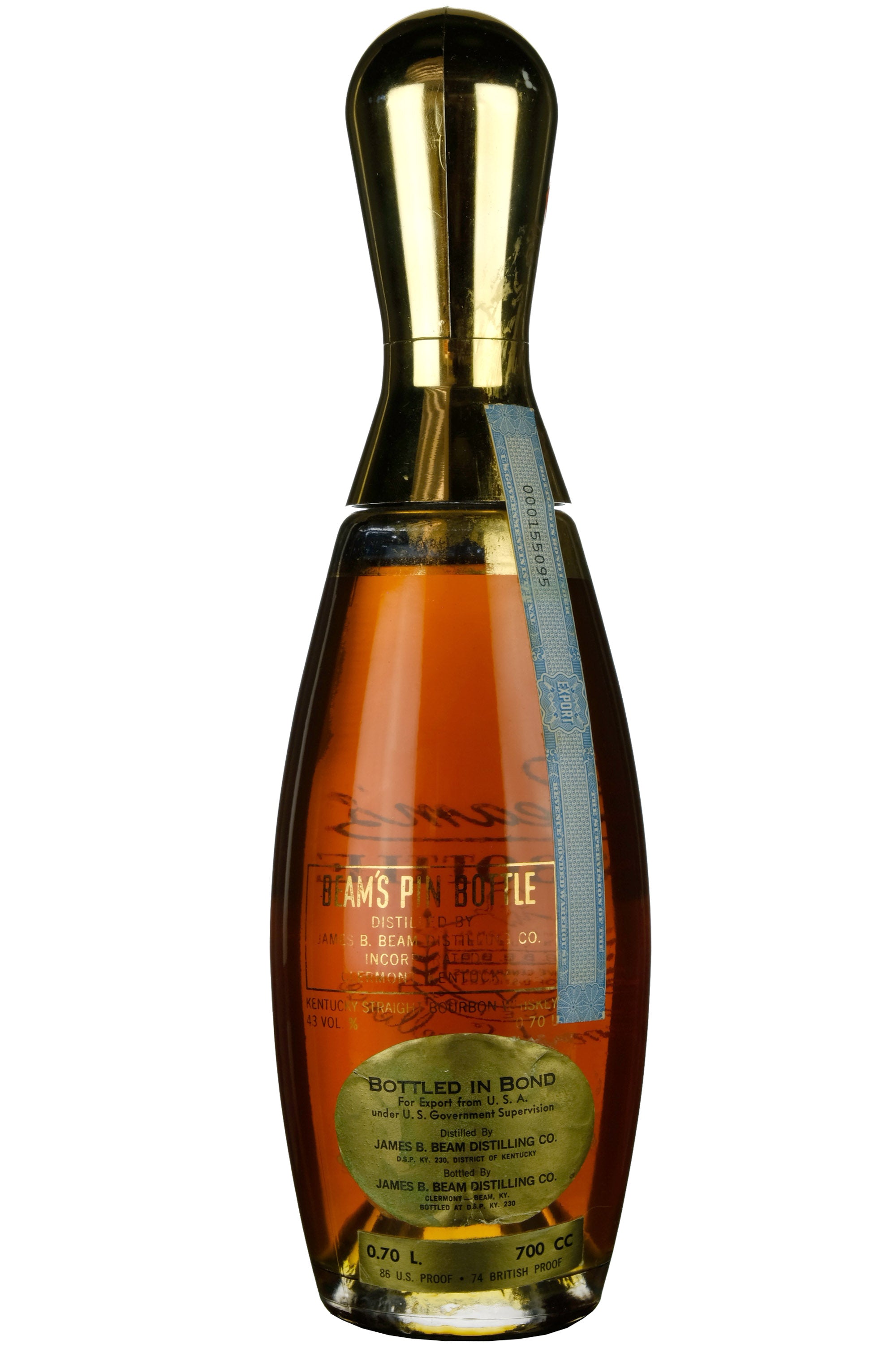 Beams's Pin Bottle Bottled 1970s - Whisky-Online Shop