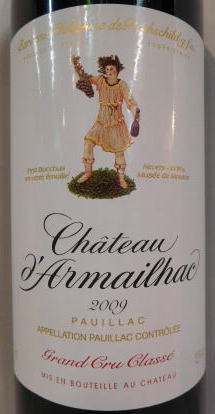 レア・ボルドー BARON DE MILON 2002 PAUILLAC バロン・ド・ミロン