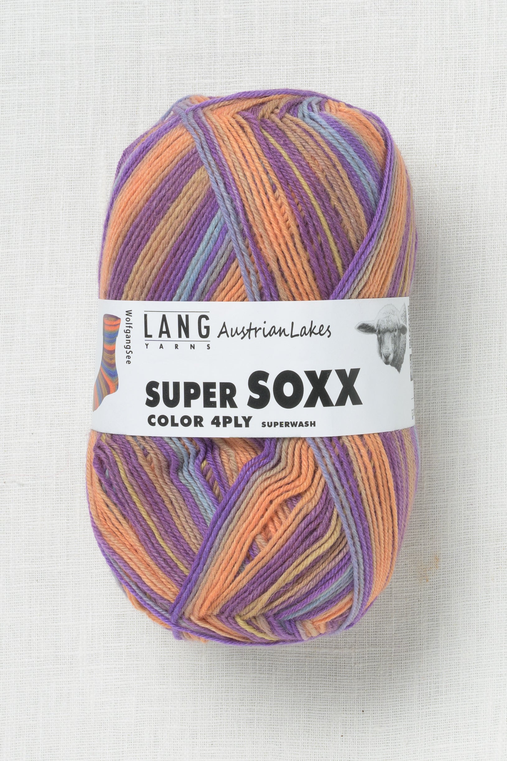 Lang Yarns Super Soxx Color 421 Wolfgang Lake – Wool and Company
