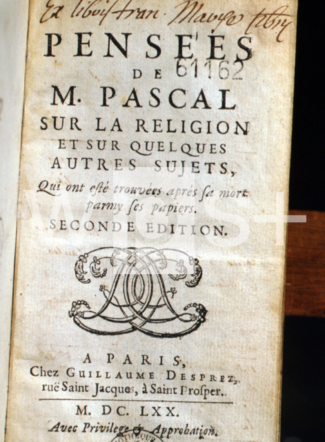 フランス アンティーク 洋書 パスカル パンセ 革装丁 フランス