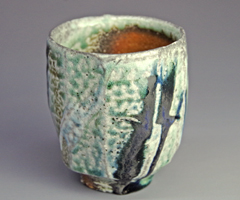 益子焼 松崎健 麦盃 タンブラー ペア 織部 益子焼 松崎健 麦盃 タンブラー