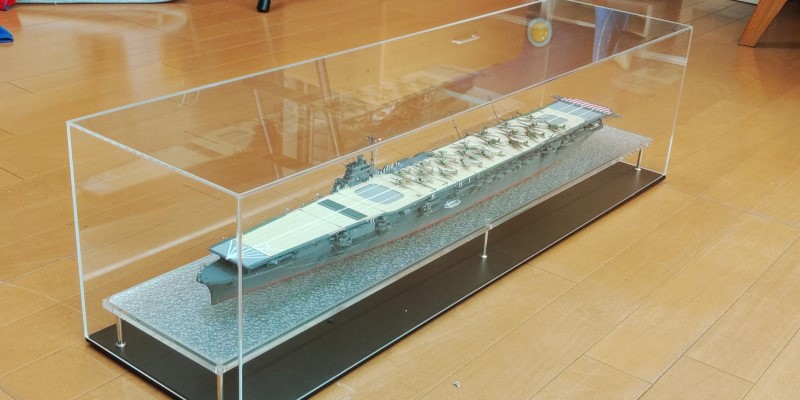 各種洋上艦船模型用ケース(ウォーターライン)ステージ型 | アクリめいと