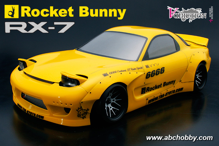 abcホビー マツダ rx-7 FD 1/10 ラジコンボディロケットバニー