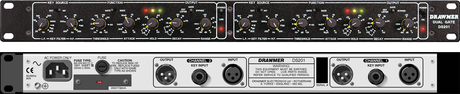 Drawmer DS201 Dual Noise Gate – Alto Music