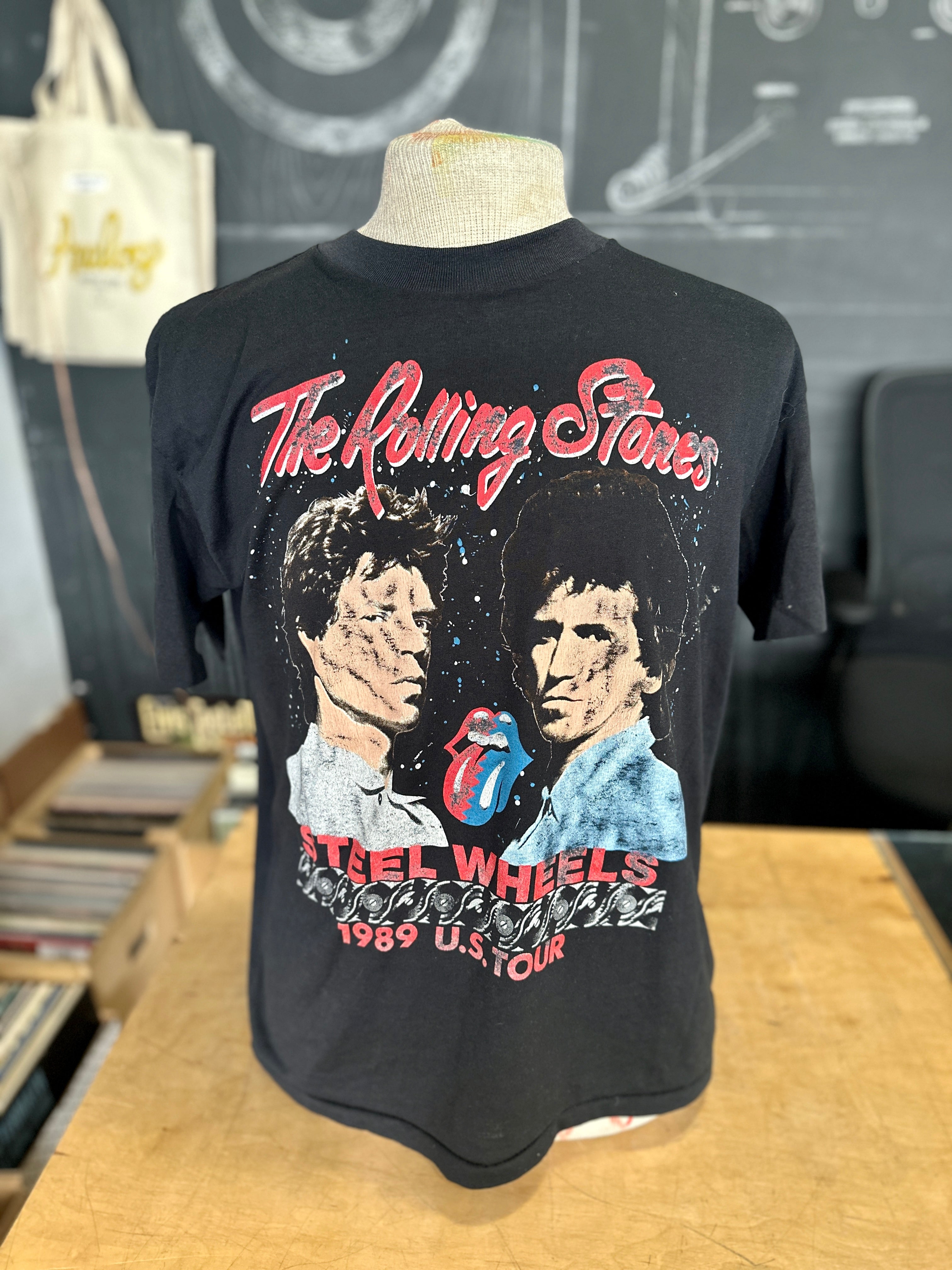 ローリングストーンズ 1989年 アメリカ ロック ツアーTシャツ Rolling