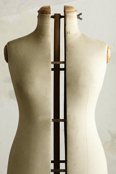 フランスアンティーク木製レディーストルソー/女性ボディ/マネキン90